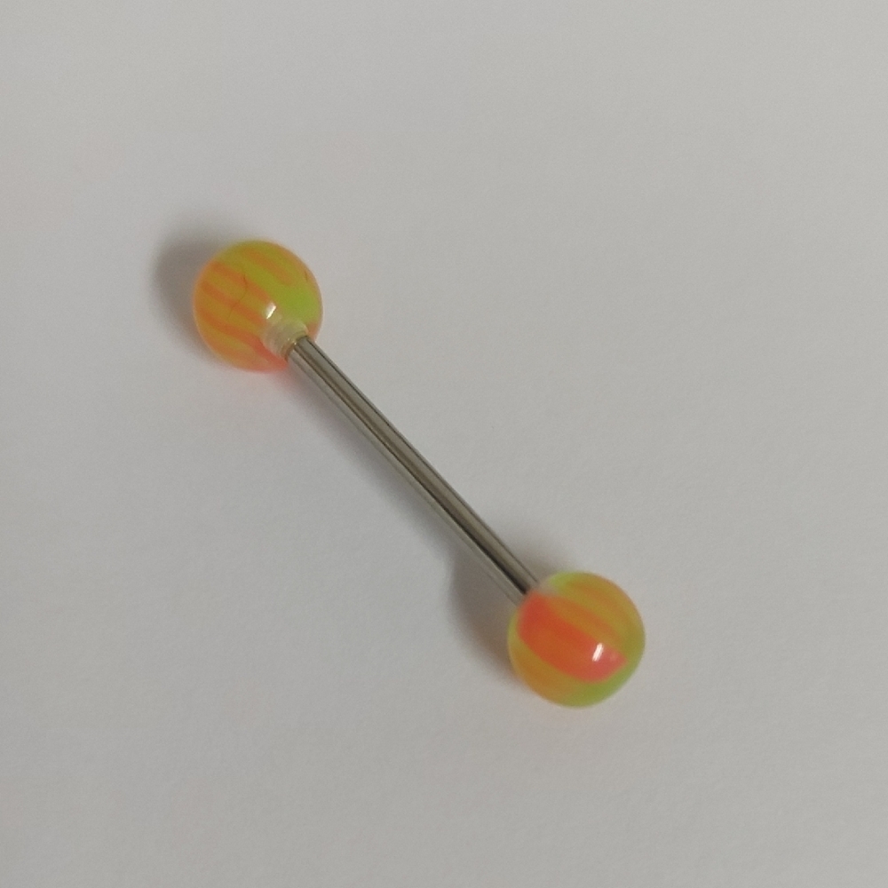 Neon Barbell Piercing